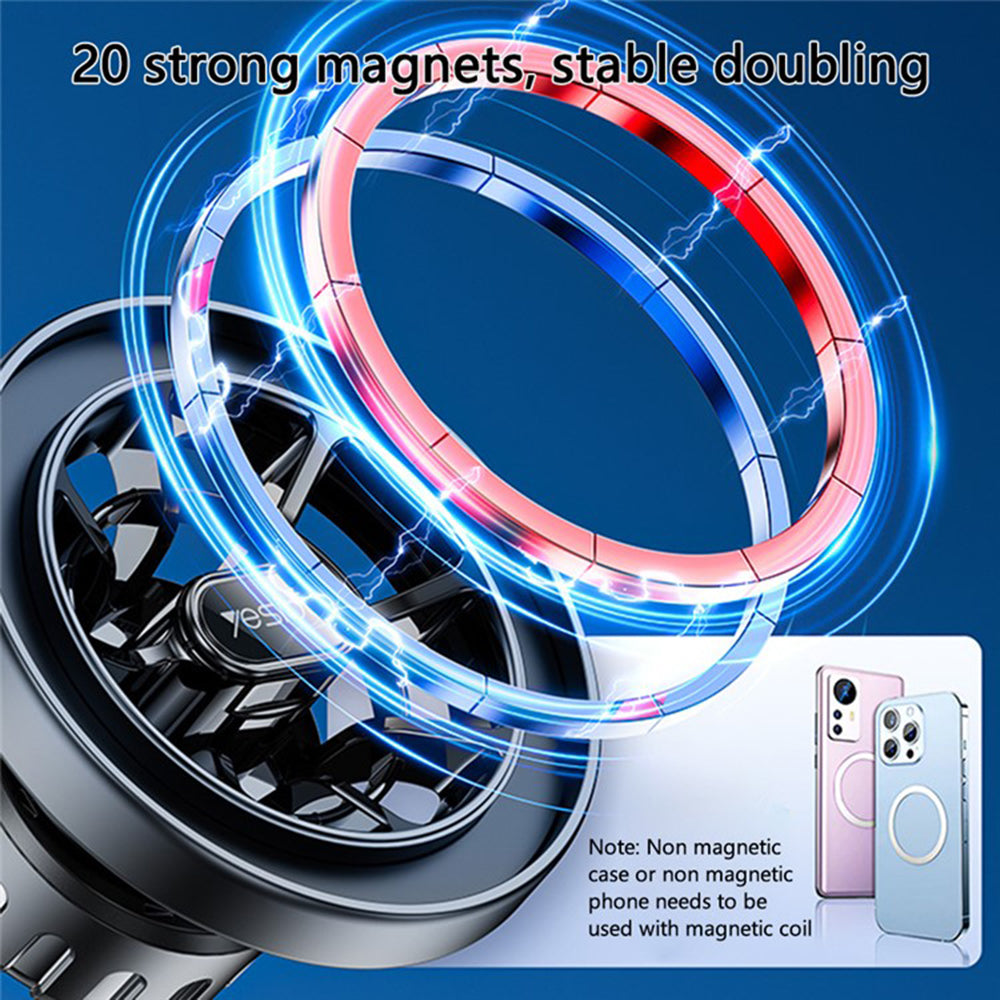 Magnetický auto držák Yesido C200, Univerzální, Černý