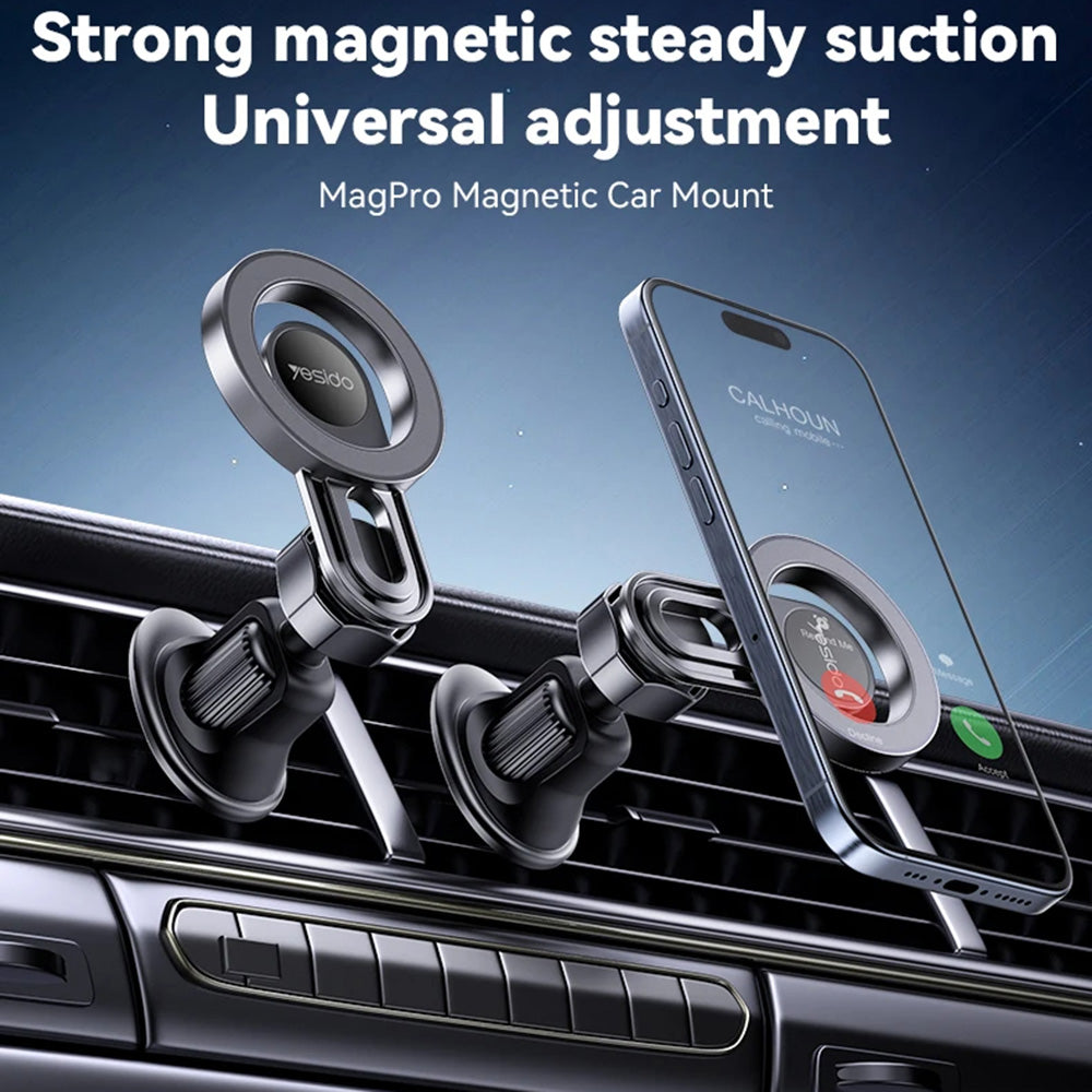 Magnetický držák do auta Yesido C209, Univerzální, Černý