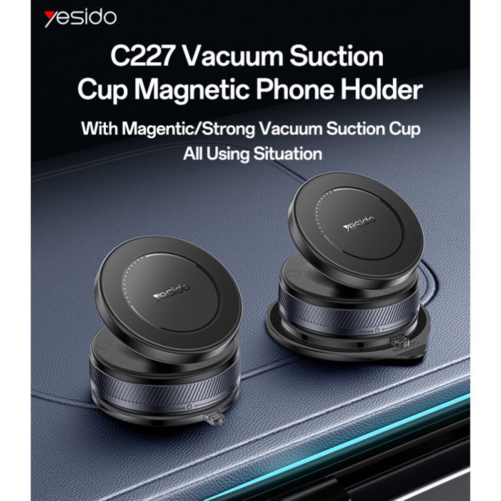 Magnetický držák do auta Yesido C227, Univerzální, Černý