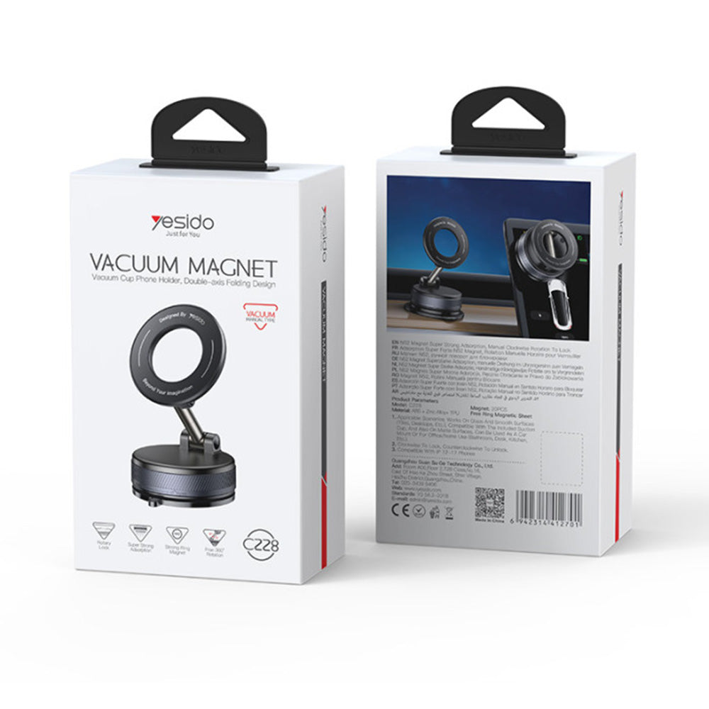 Magnetický držák do auta Yesido C228, Univerzální, Černý