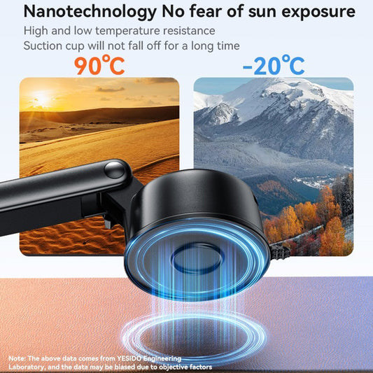 Magnetický držák do auta Yesido C266, Univerzální, Černý