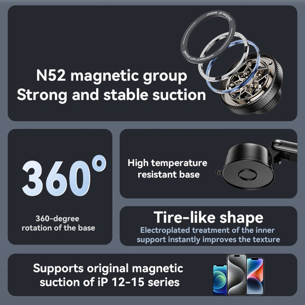 Magnetický držák do auta Yesido C266, Univerzální, Černý
