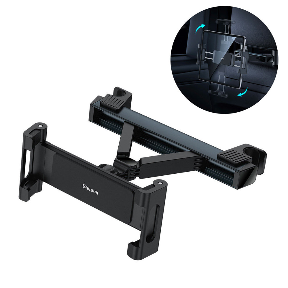 Auto držák na opěrku hlavy Baseus Joyride Pro pro telefon / tablet, 4,7 palce - 12,3 palce, černý SUTQ000001
