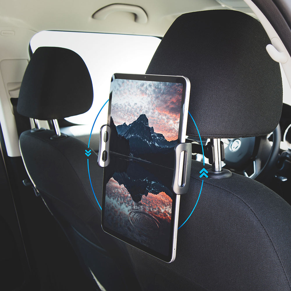 Auto držák na opěrku hlavy Fixed, 7inch - 13inch, Černý