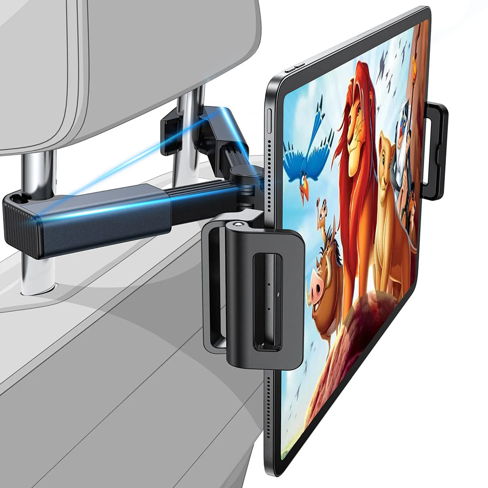 Držák na opěrku hlavy Lisen pro telefon / tablet, 4,7 palce - 12,9 palce, černý YL0221030002