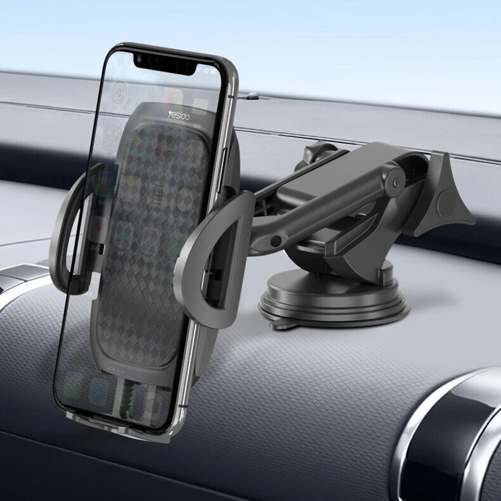 Auto držák Yesido C111, 4.5inch - 6.8inch, Černý