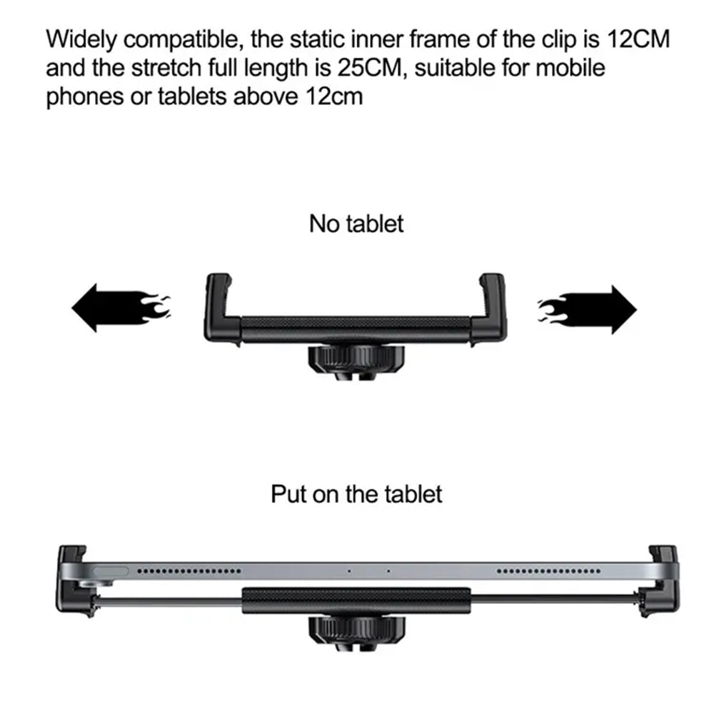 Auto držák Yesido C171, 4.7inch - 12inch, Černý