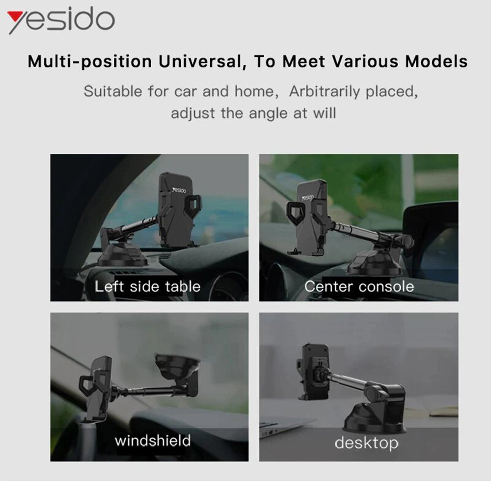 Auto držák Yesido C40, Univerzální, Černý