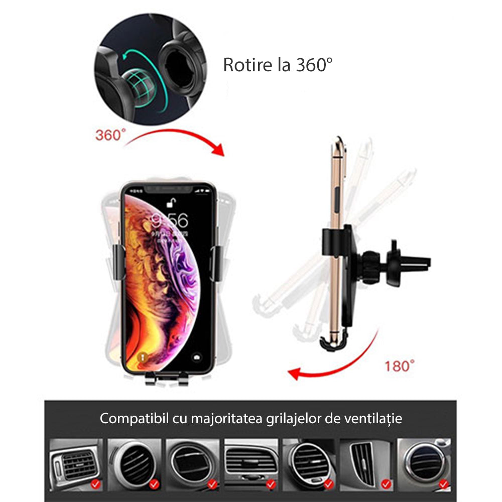 Auto držák Yesido C87, Univerzální, Černý