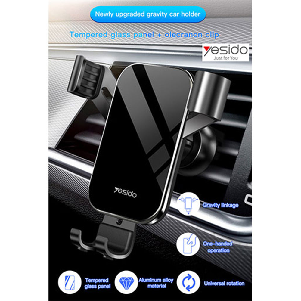 Auto držák Yesido C87, Univerzální, Černý