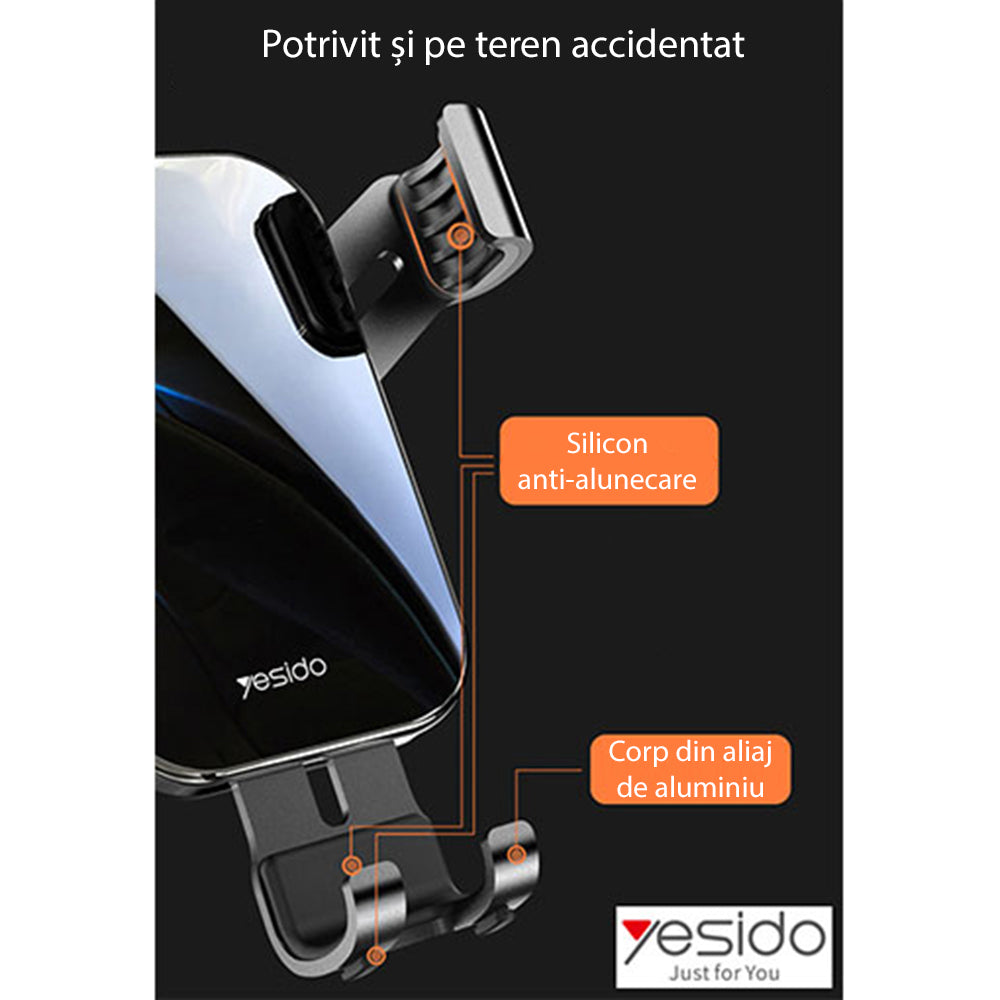 Auto držák Yesido C87, Univerzální, Černý