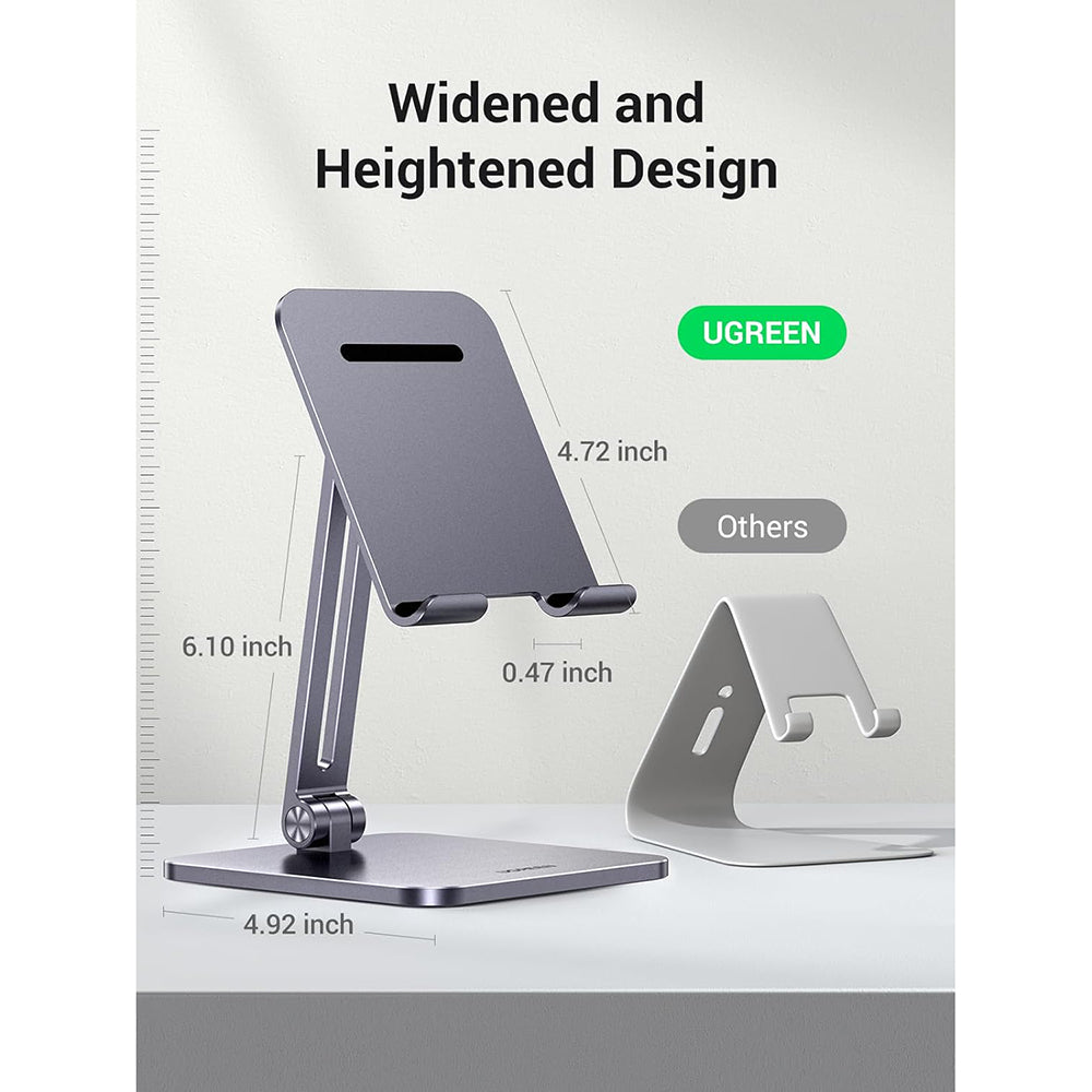 Stojan na stůl UGREEN LP134 pro telefon / tablet, 6.1inch - 12.9inch, šedý