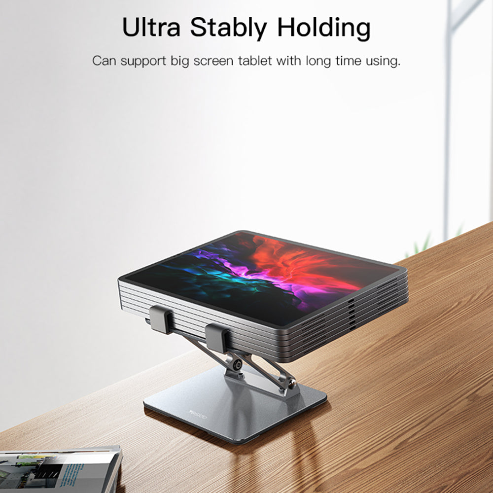 Stojan na stůl Yesido C185 pro telefon / tablet, 4,5 palce - 13 palců, stříbrný