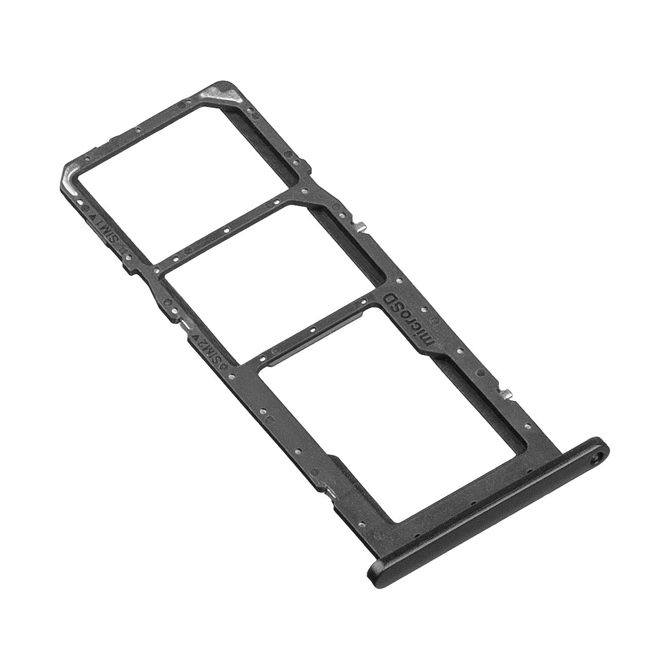 Držák SIM - karty Samsung Galaxy A03s A037, Dual SIM, černý