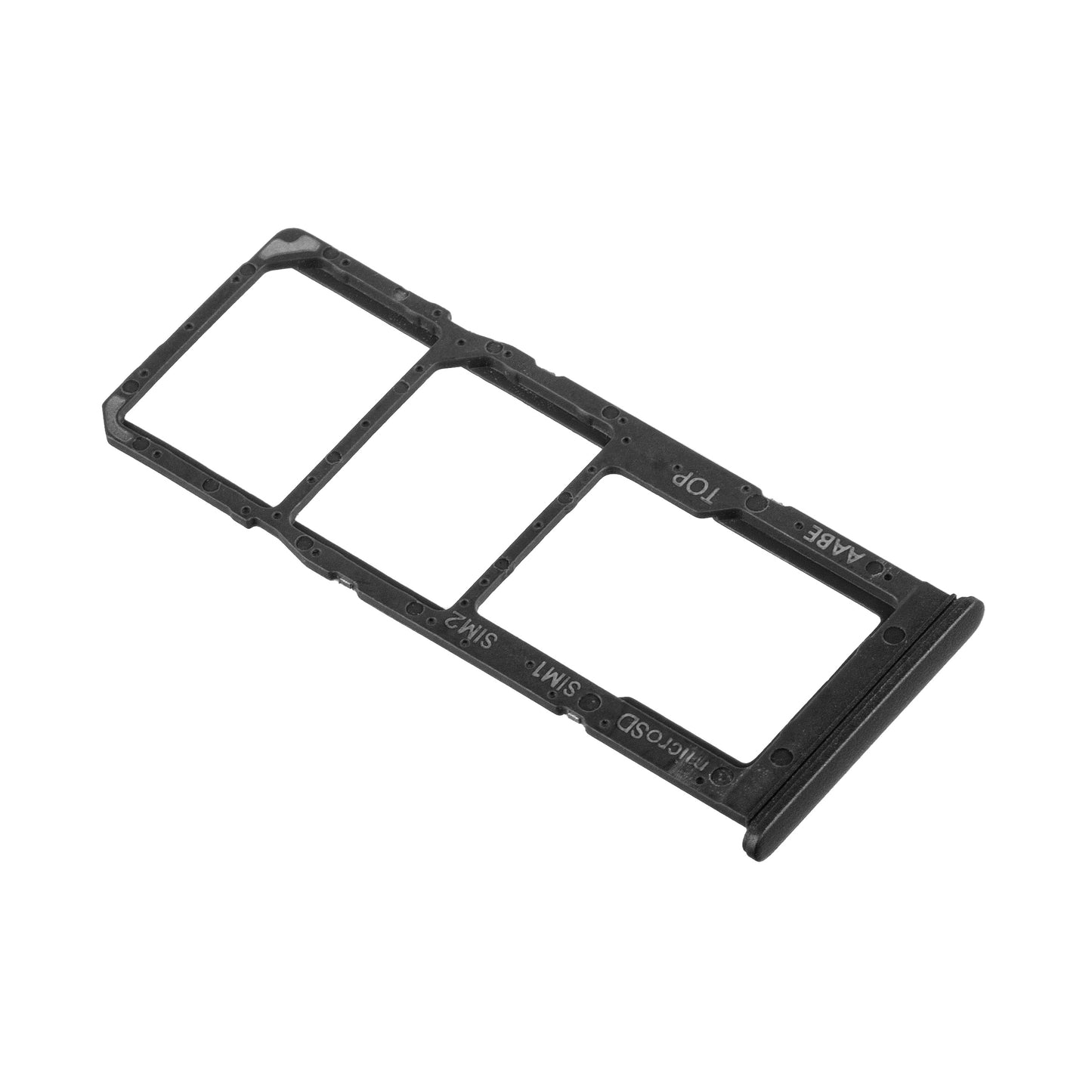 Držák SIM karty Samsung Galaxy A12 Nacho A127 / A12 A125, Černý, Service Pack GH98-46124A