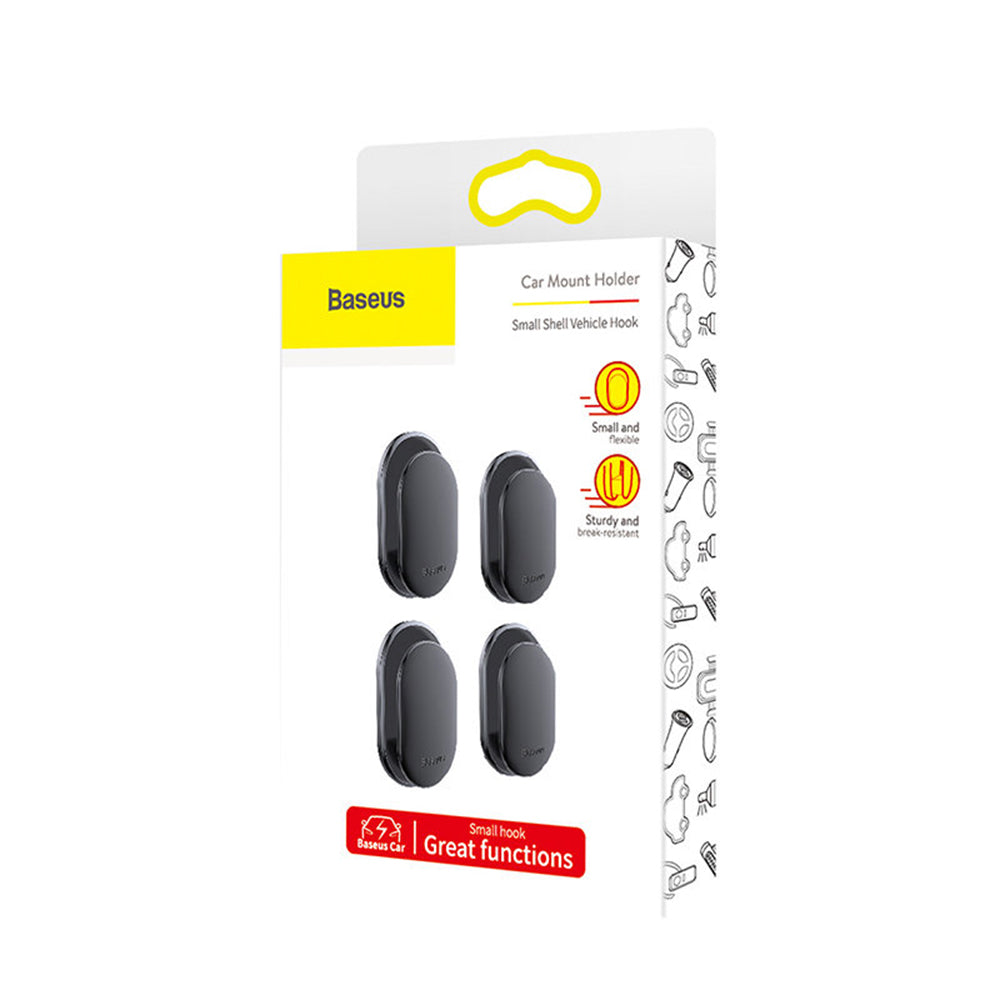 Autohák Baseus Small Shell, sada 4 kusy ACGGBK-01