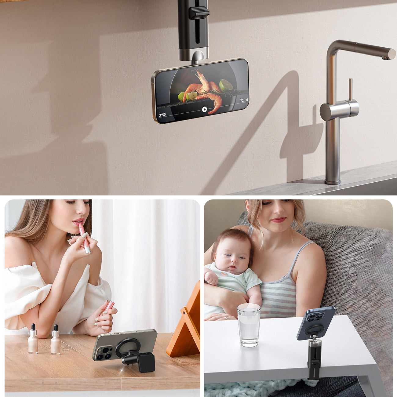 Magnetický držák Joyroom JR-ZS413, 4.7inch - 7inch, Černý