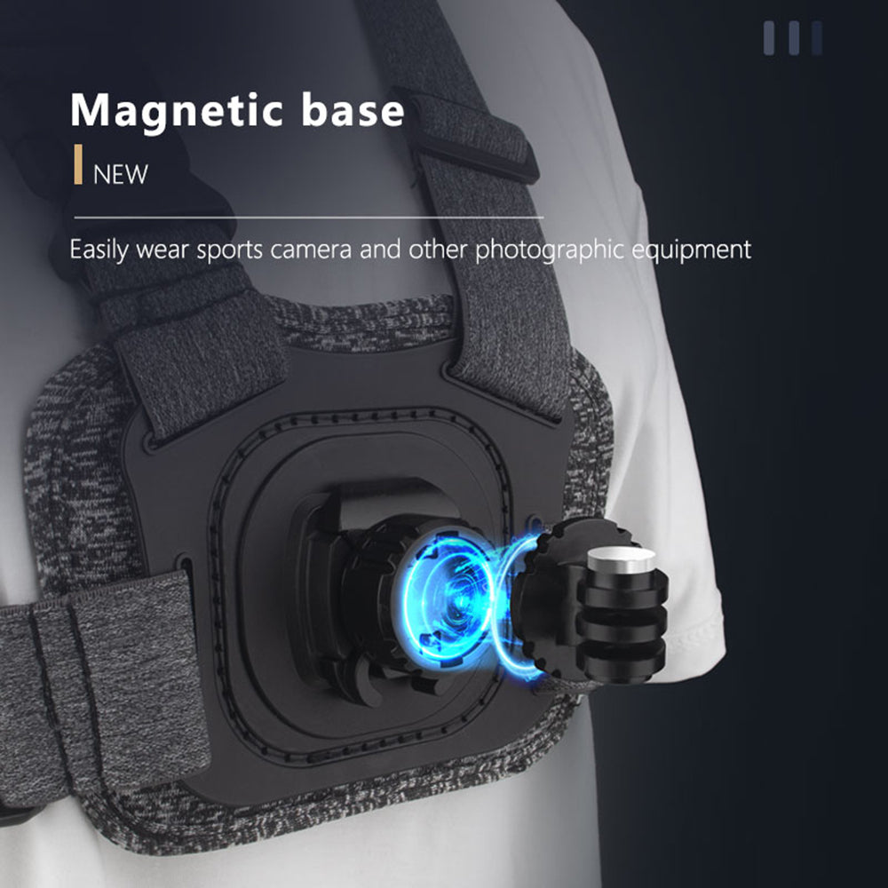 Držák na hrudní kameru Techsuit JX-002 pro GoPro Series, šedý