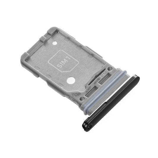Držák SIM Samsung Galaxy S21 5G G991 / S21+ 5G G996, Dual SIM, černý