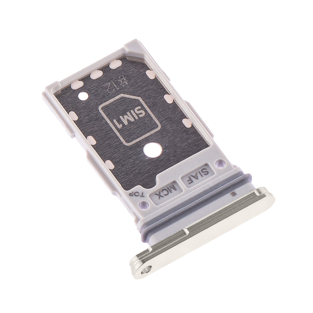 Držák SIM Samsung Galaxy S23+ S916 / S23 S911, Dual SIM, Krémový