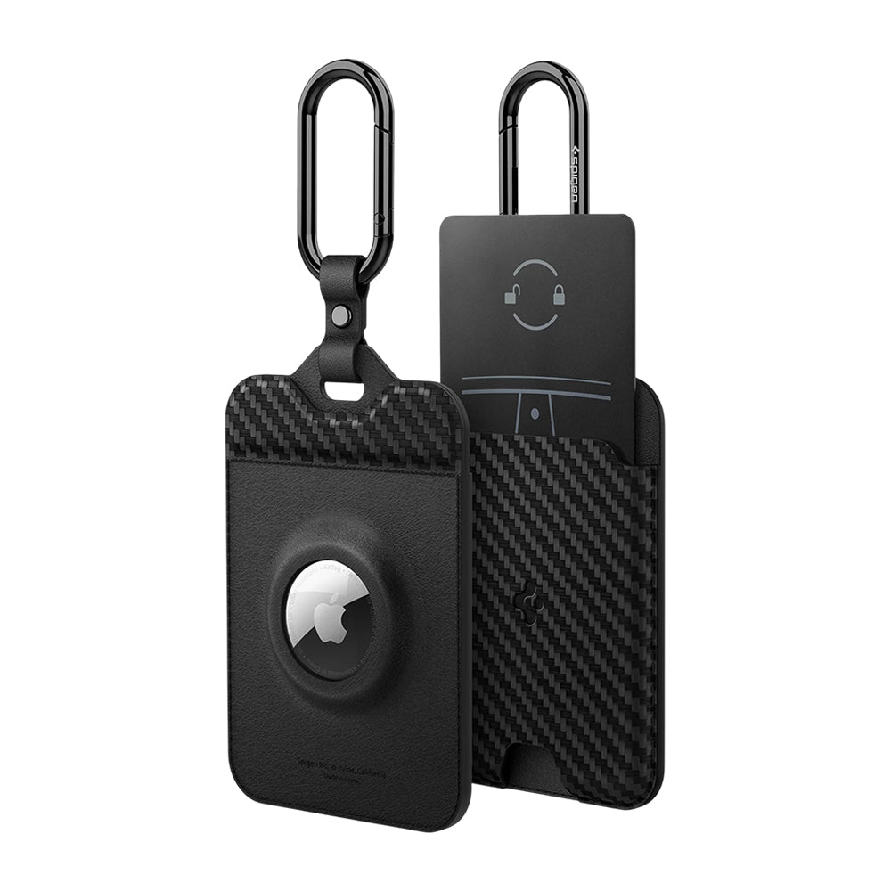Držák klíče karty Spigen Air Fit pro Tesla / Apple AirTag, sada 2 kusy ACP08793