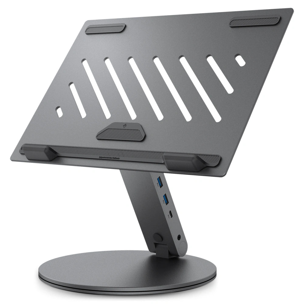 Podstavec s Hubem Spigen LD204H pro Laptop max. 15.6inch, Šedý AMP08885