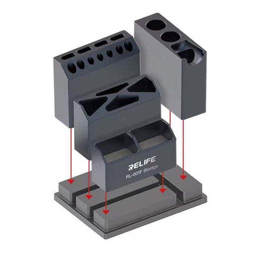 Držák šroubováků Relife RL-001F, šedý