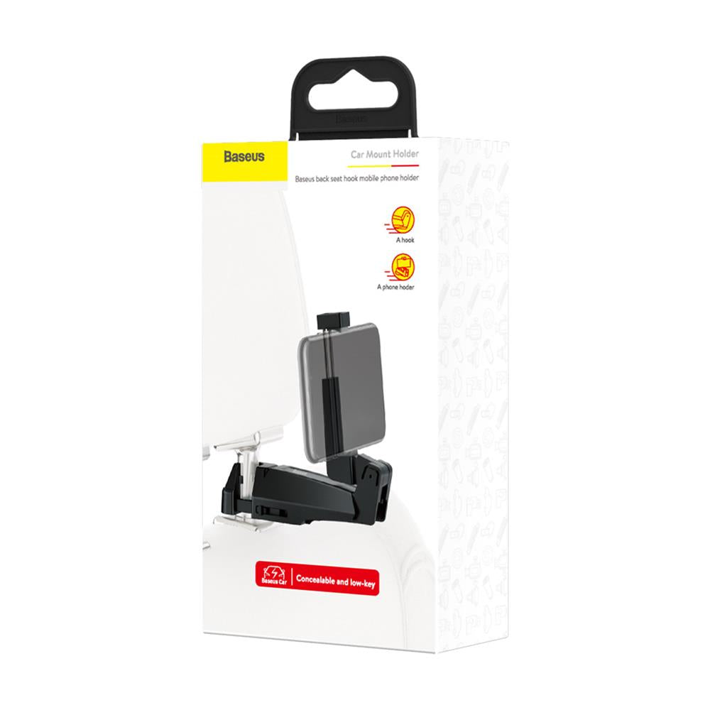 Auto držák na opěrku hlavy Baseus BackSeat Hook, Univerzální, Černý SUHZ-A01