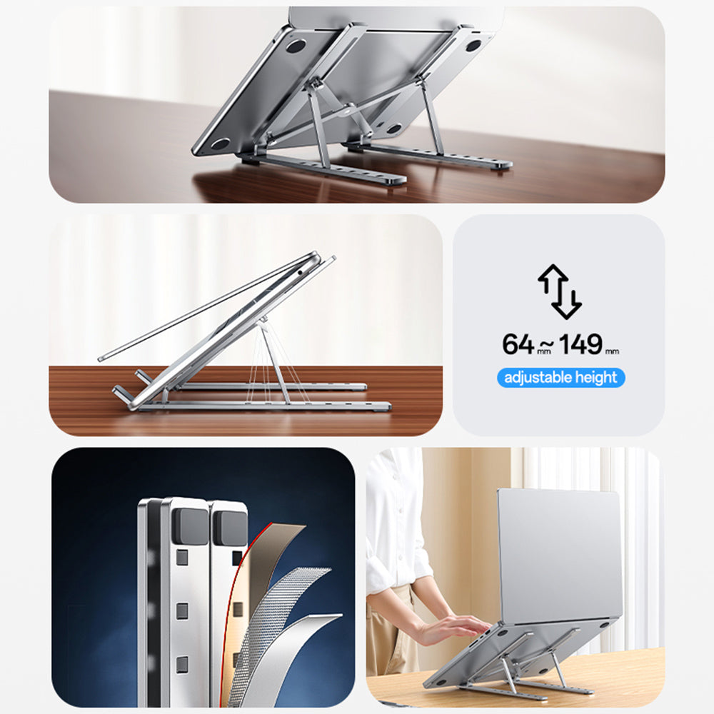 Podstavec Yesido LP07 pro laptop 13palců - 20palců, Stříbrný