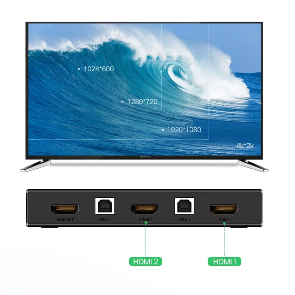 Switch Video HDMI UGREEN CM200 (50744), Černý
