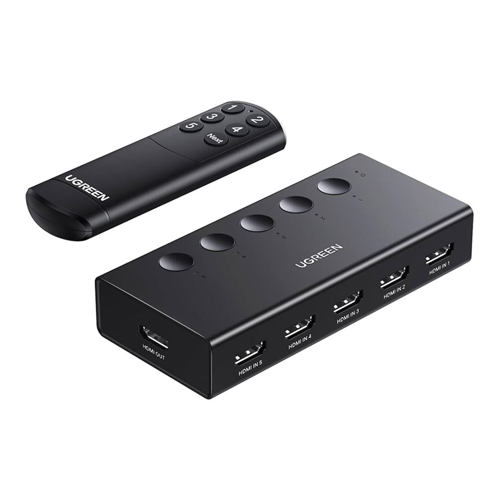 Přepínač HDMI videa UGREEN CM568 (90512), černý