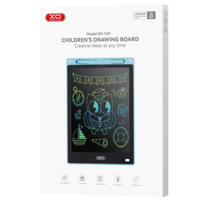 Kreslící/pisací tablet XO Design V01, 10 palců, modrý