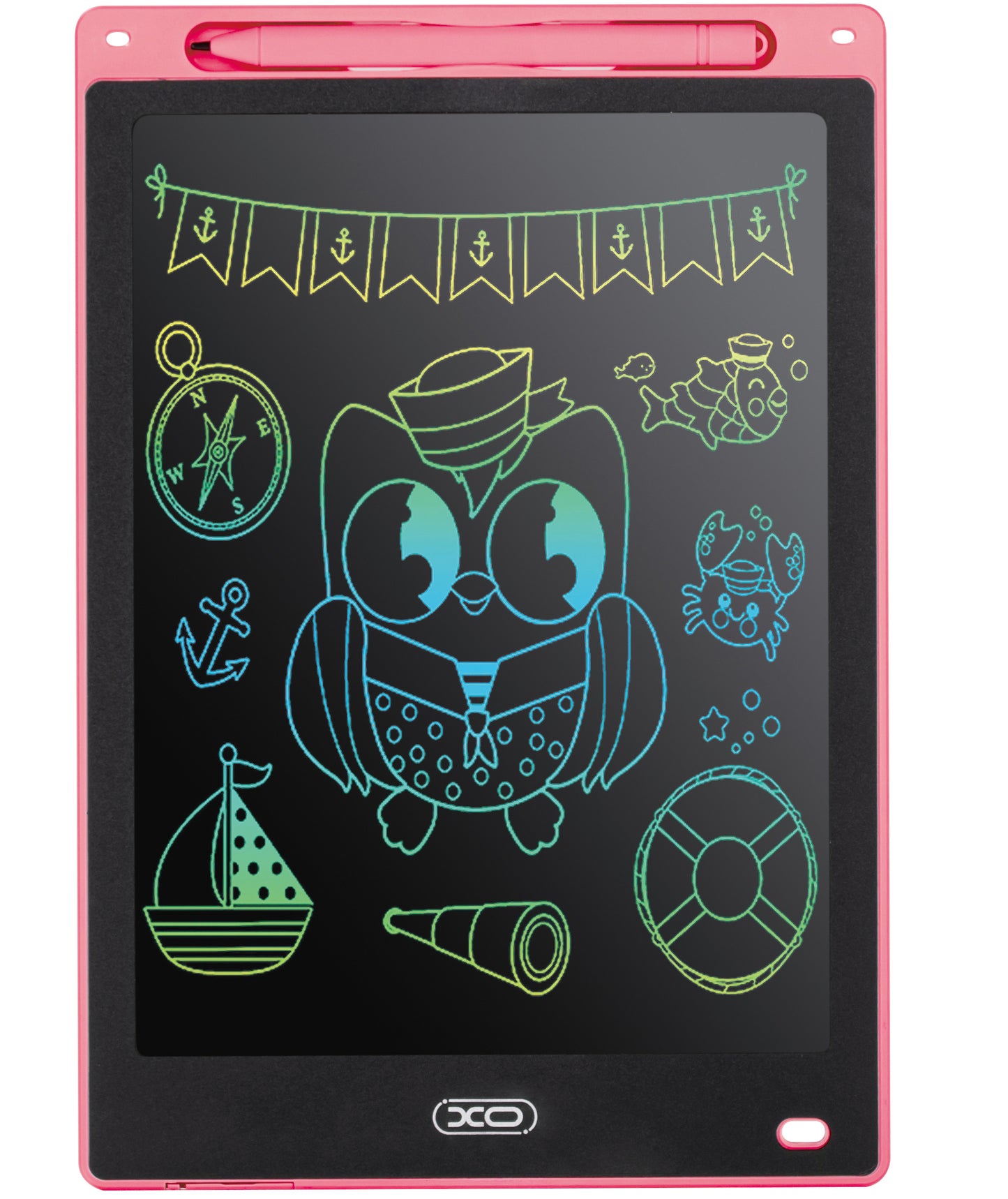 Kreslící/psací tablet XO Design V01, 10 palců, růžový