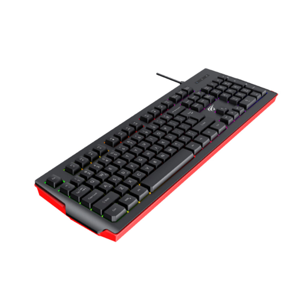 Klávesnice Gaming Wired USB HAVIT KB866L, RGB, 1.4m, Černá Červená