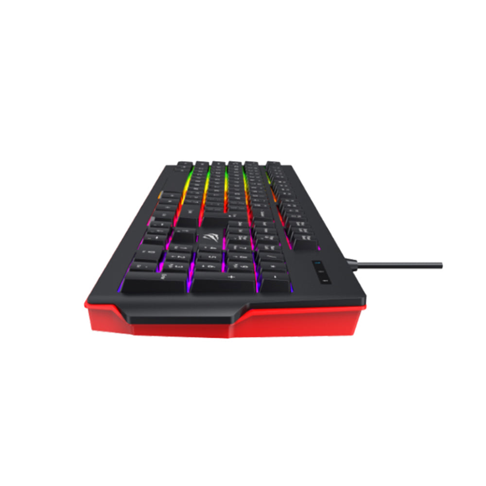 Klávesnice Gaming Wired USB HAVIT KB866L, RGB, 1.4m, Černá Červená