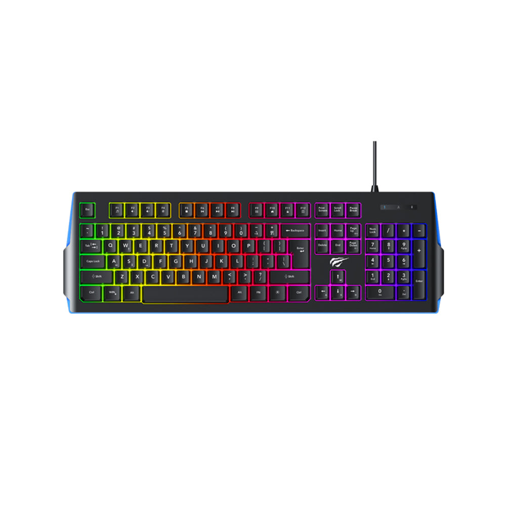 Klávesnice Gaming Wired USB HAVIT KB866L, RGB, 1.4m, Černá Červená