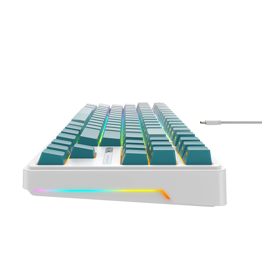 Klávesnice Gaming Wired USB HAVIT KB901L, RGB, 1.8m, Bílá Zelená