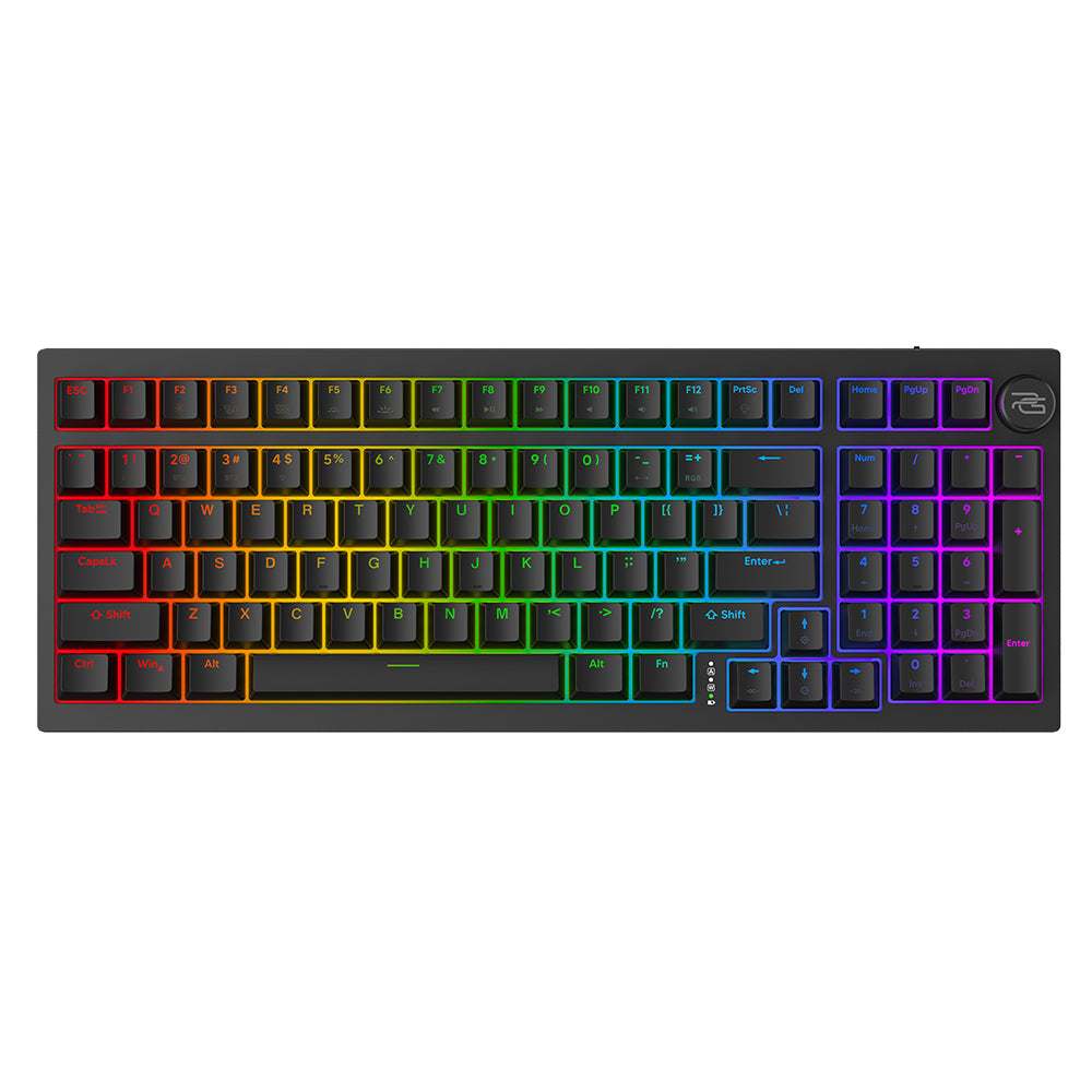 Klávesnice Gaming Wireless Proove Slicker, RGB, BT / Wi-Fi / Wired, 1.8m, Černá WKSLEN00022401