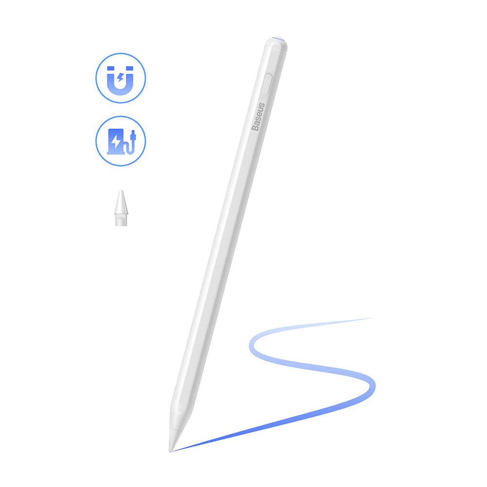 Touch Pen Baseus Smooth Writing 2 Series pro Apple iPad, Bezdrátová aktivní verze, Bílá SXBC080102