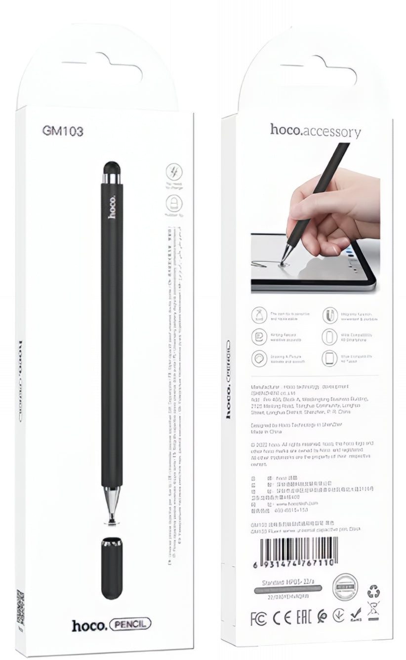 Touch Pen HOCO GM103 2v1, Černý