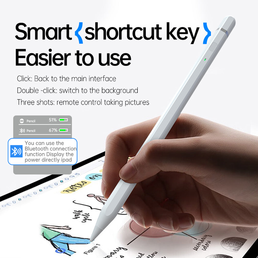 Touch Pen Techsuit AP01 Pro pro Apple iPad, Aktivní verze, Bílá