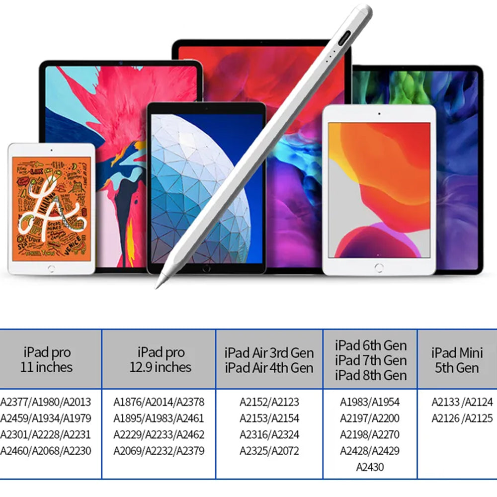 Touch Pen Techsuit JA04 pro Apple iPad, Aktivní verze, Bílá