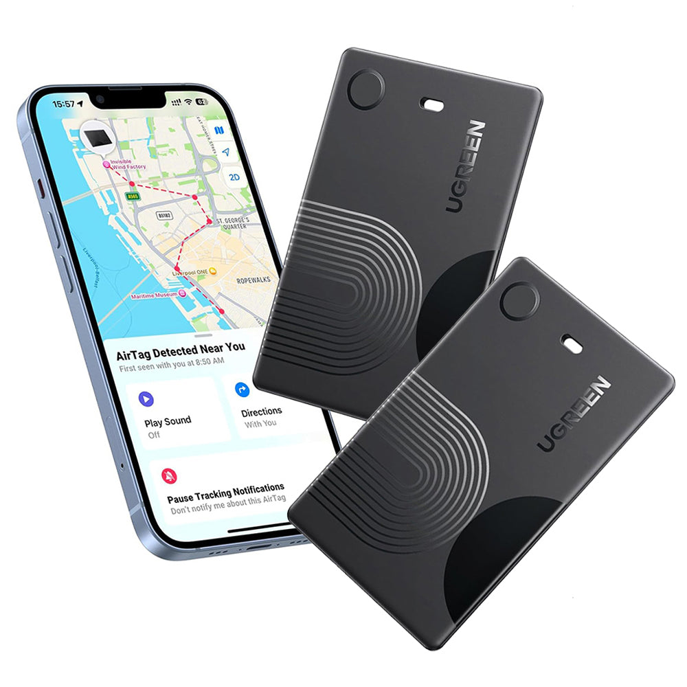 UGREEN SmartTag Smart Finder Slim 2 CM920 (75120A) pro iOS Series, Sada 2 kusy, Černá