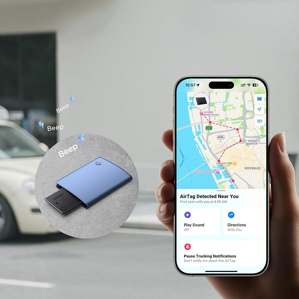 UGREEN SmartTag Smart Finder Slim 2 CM920 (75120A) pro iOS Series, Sada 2 kusy, Černá