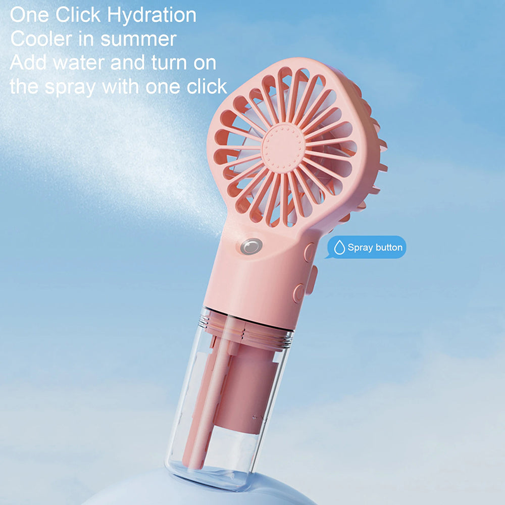 Přenosný ventilátor Techsuit G10, růžový