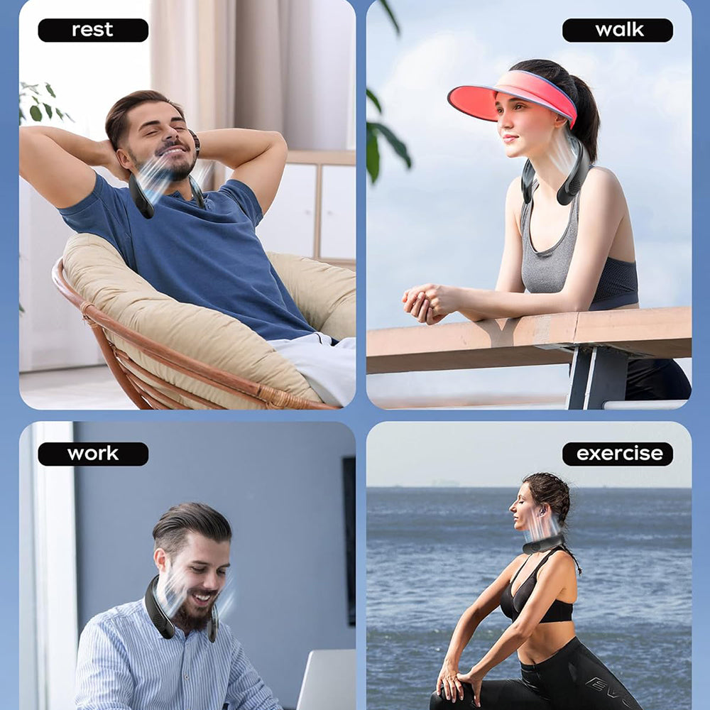 Přenosný ventilátor Techsuit S8, bílý