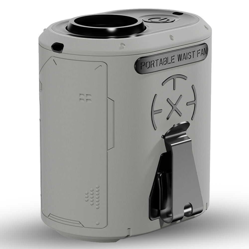 Přenosný ventilátor Techsuit Z14 s externí baterií 5000mAh, šedý