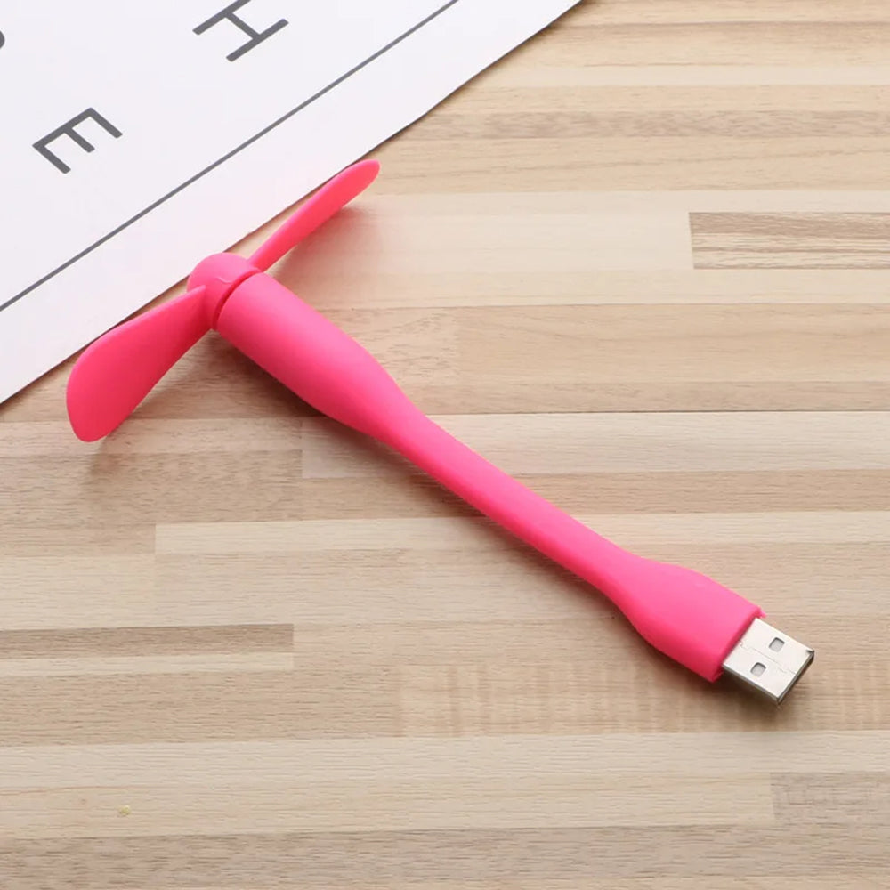 USB ventilátor Techsuit TUF1, růžový
