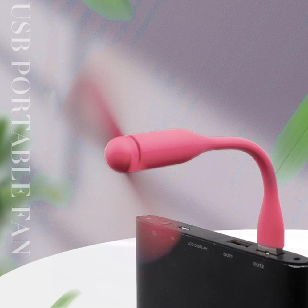 USB ventilátor Techsuit TUF1, růžový