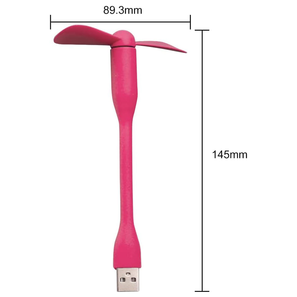 USB ventilátor Techsuit TUF1, růžový